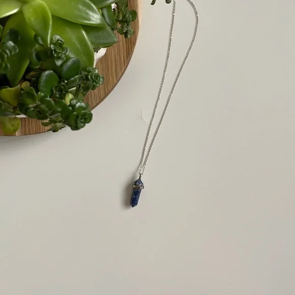 Blue stone necklace - Picture 3 of 3